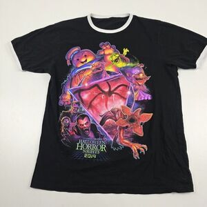 Universal Studios Halloween Horror Nights Shirt Men's Medium‎ Black Short Sleeve